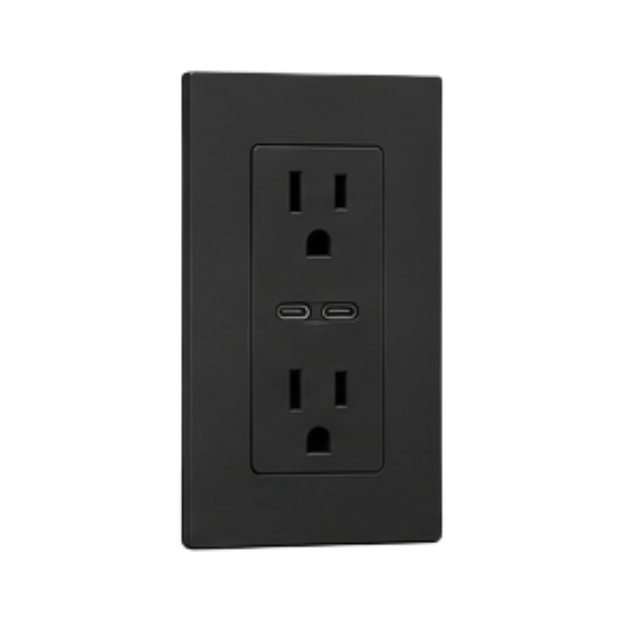 Smart Outlet in Midnight Black